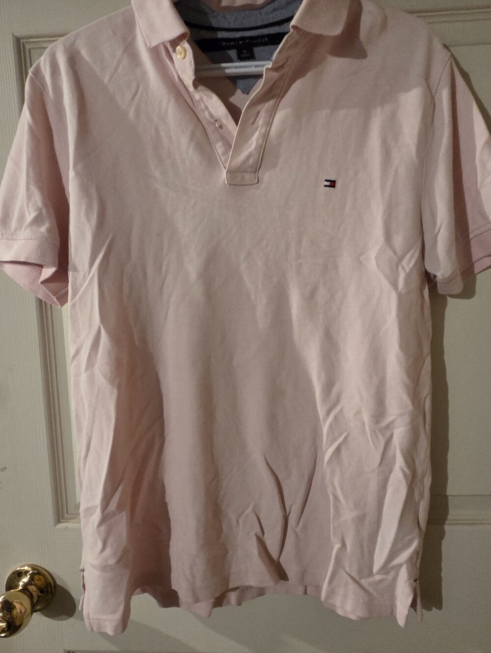 Tommy Hilfiger Men’s Pale Pink Polo Shirt